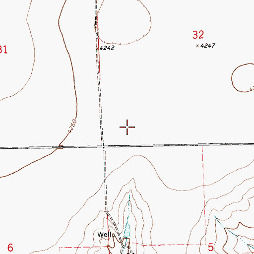 Topographic Map of Eads Division, CO