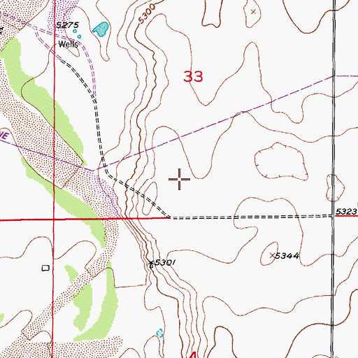 Topographic Map of East Arapahoe Division, CO