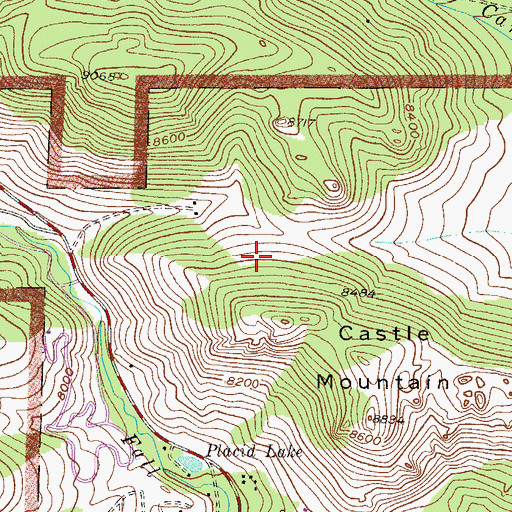 Topographic Map of Estes Park Division, CO