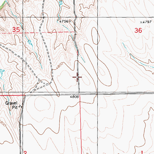 Topographic Map of Flagler Division, CO