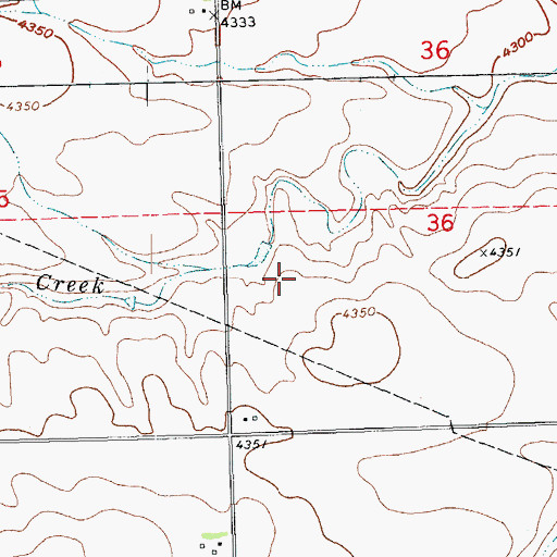 Topographic Map of Fleming Division, CO