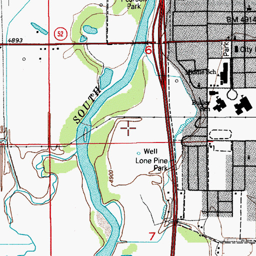 Topographic Map of Fort Lupton Division, CO