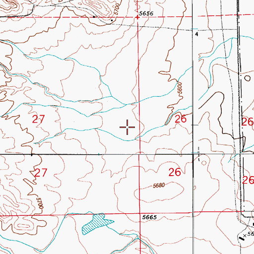 Topographic Map of Fountain Division, CO