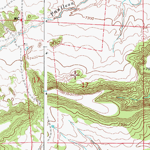 Topographic Map of Gardner Division, CO