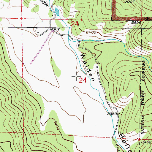 Topographic Map of Granby Division, CO