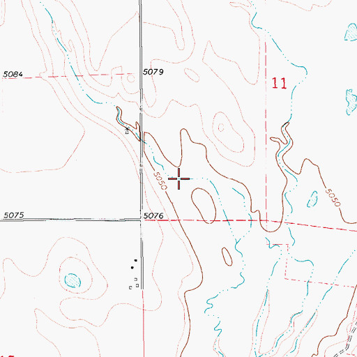 Topographic Map of Grover Division, CO