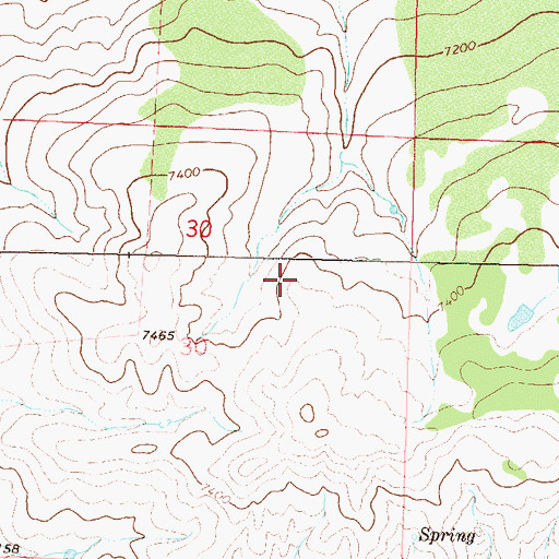 Topographic Map of Hayden Division, CO