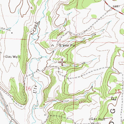 Topographic Map of Ignacio Division, CO