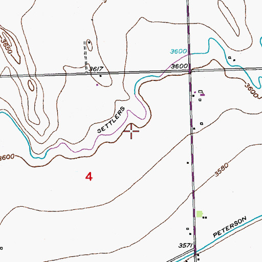 Topographic Map of Julesburg Division, CO