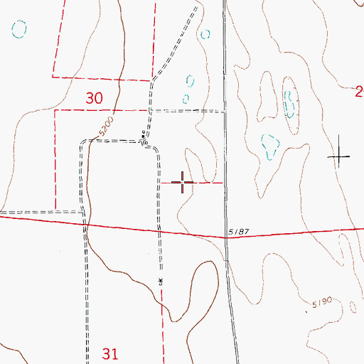 Topographic Map of Karval Division, CO