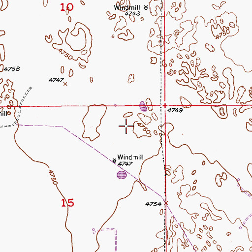 Topographic Map of Keenesburg-Hudson Division, CO