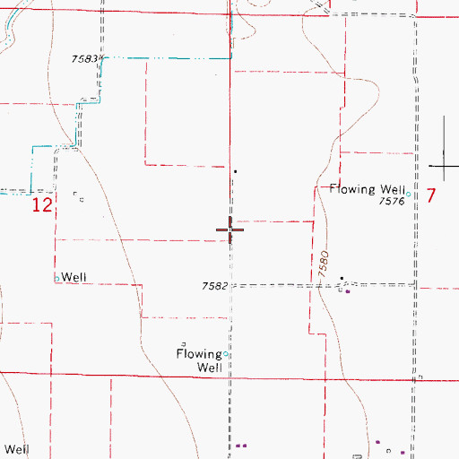 Topographic Map of La Jara Division, CO