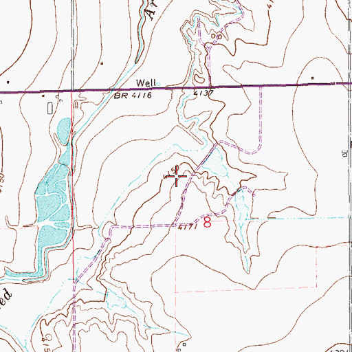 Topographic Map of La Junta Division, CO