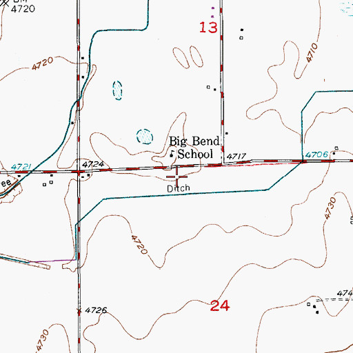 Topographic Map of La Salle-Gilcrest Division, CO
