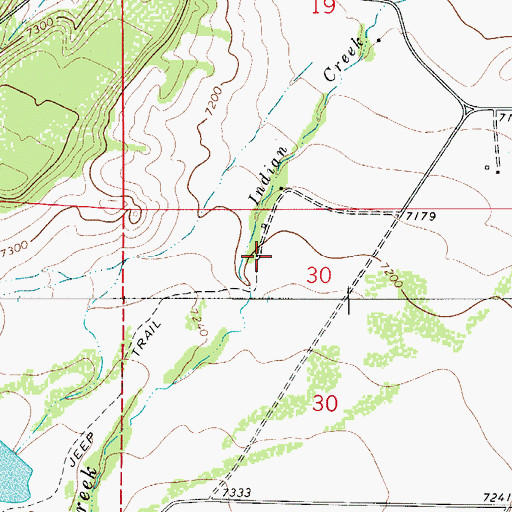 Topographic Map of La Veta Division, CO