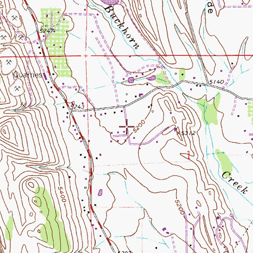 Topographic Map of Loveland Division, CO