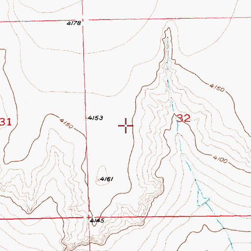 Topographic Map of McClave Division, CO