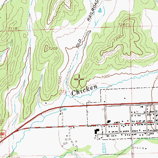 Topographic Map of Mancos Division, CO