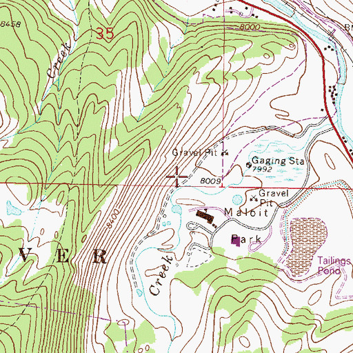 Topographic Map of Minturn-Red Cliff Division, CO