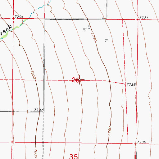 Topographic Map of Monte Vista Division, CO