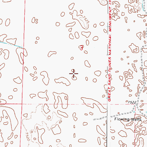 Topographic Map of Mosca-Hooper Division, CO