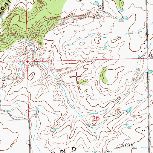 Topographic Map of Nucla Division, CO