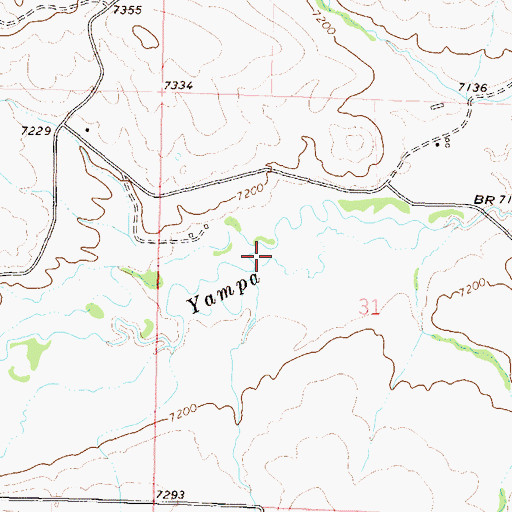 Topographic Map of Oak Creek Division, CO