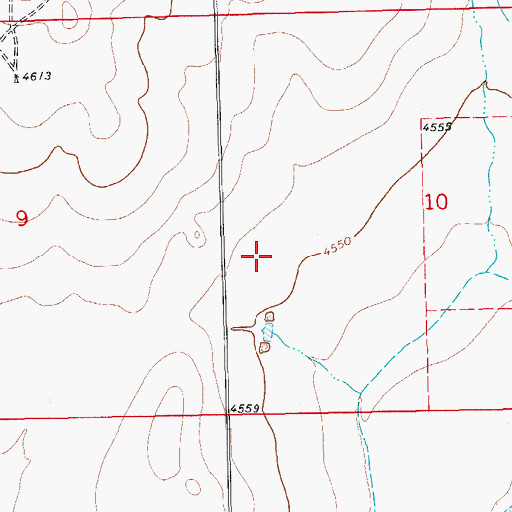 Topographic Map of Ordway Division, CO