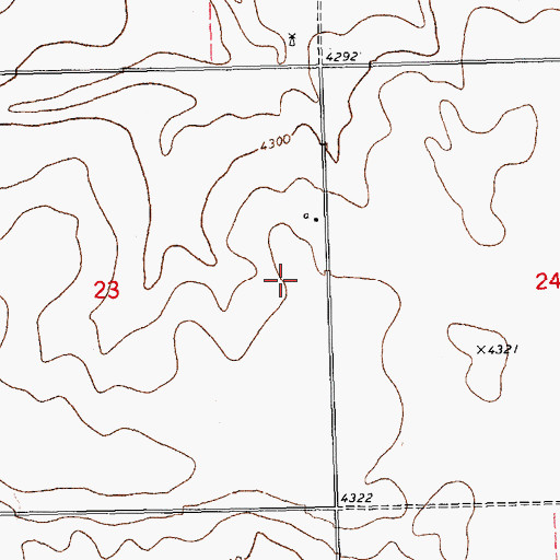 Topographic Map of Otis Division, CO