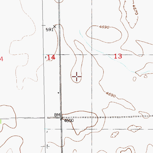 Topographic Map of Peetz Division, CO