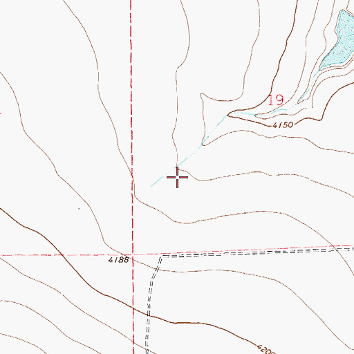Topographic Map of South Bent Division, CO