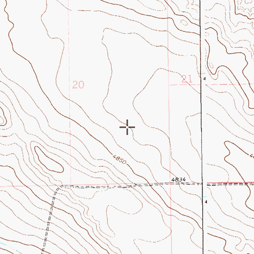 Topographic Map of Raymer Division, CO