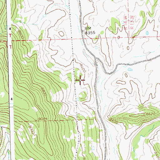 Topographic Map of Rico Division, CO
