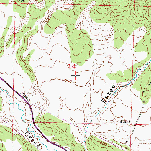 Topographic Map of Rifle Division, CO