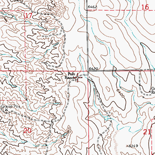 Topographic Map of Polo Ranch, CO