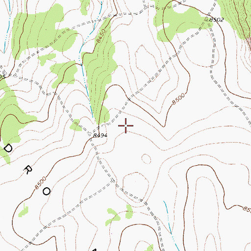 Topographic Map of San Luis Division, CO