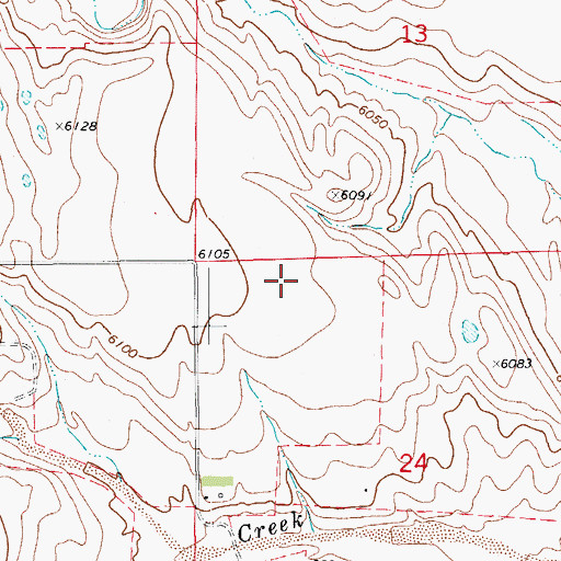 Topographic Map of Simla Division, CO