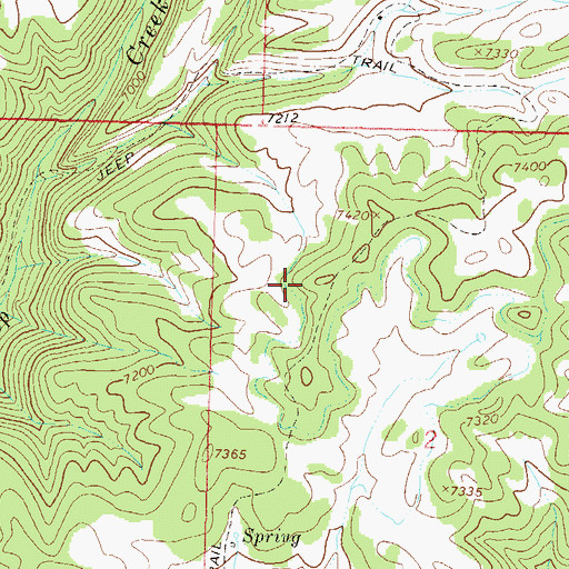 Topographic Map of Somerset Division, CO
