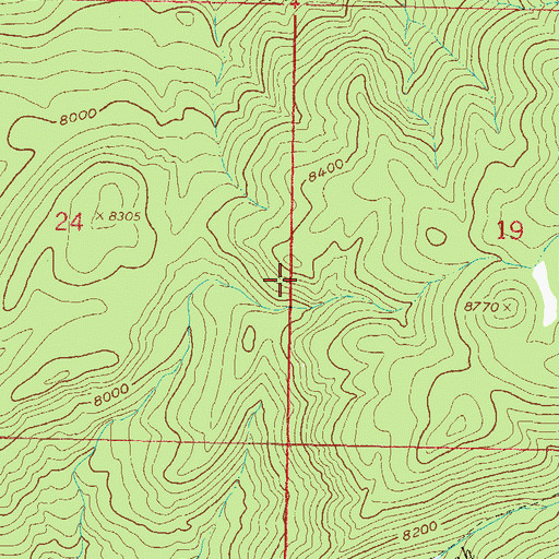 Topographic Map of Steamboat Springs Division, CO