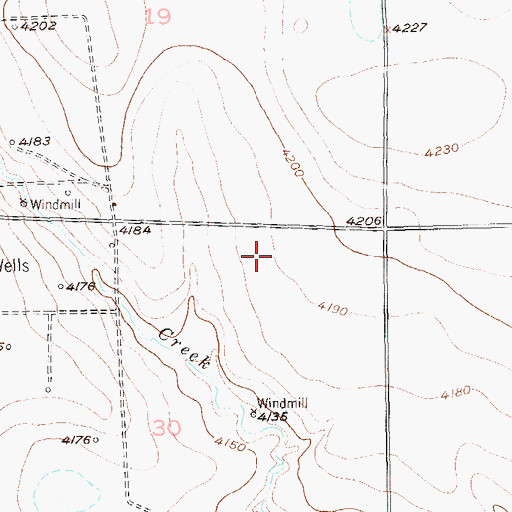 Topographic Map of Sterling Division, CO