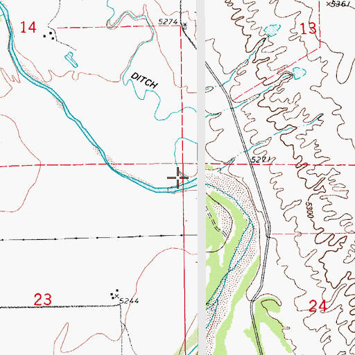 Topographic Map of Williams Creek, CO