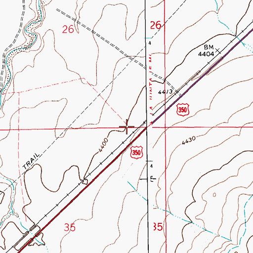 Topographic Map of Timpas Division, CO