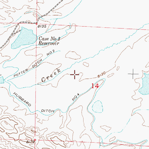 Topographic Map of Walden Division, CO