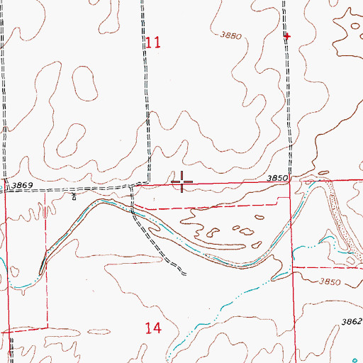 Topographic Map of Walsh Division, CO
