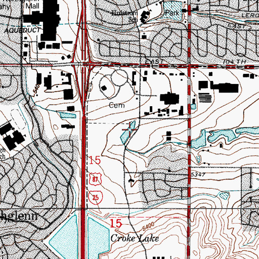 Topographic Map of West Adams Division, CO