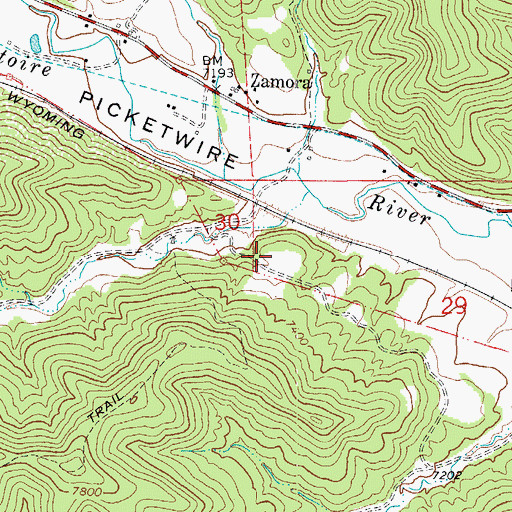 Topographic Map of Weston Division, CO