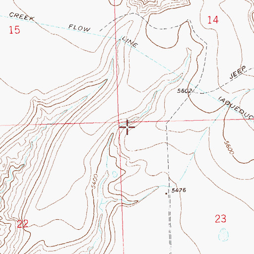 Topographic Map of Whitewater-Kannah Creek Division, CO