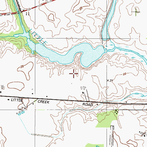 Topographic Map of Dover Division, DE