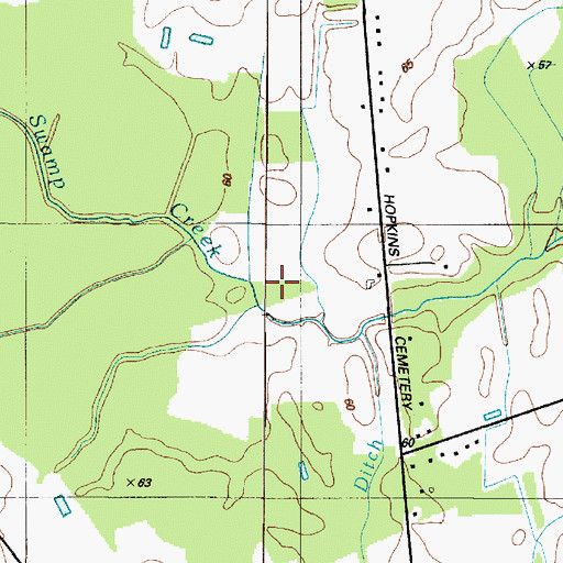 Topographic Map of Felton Division, DE