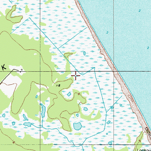 Topographic Map of Milford North Division, DE